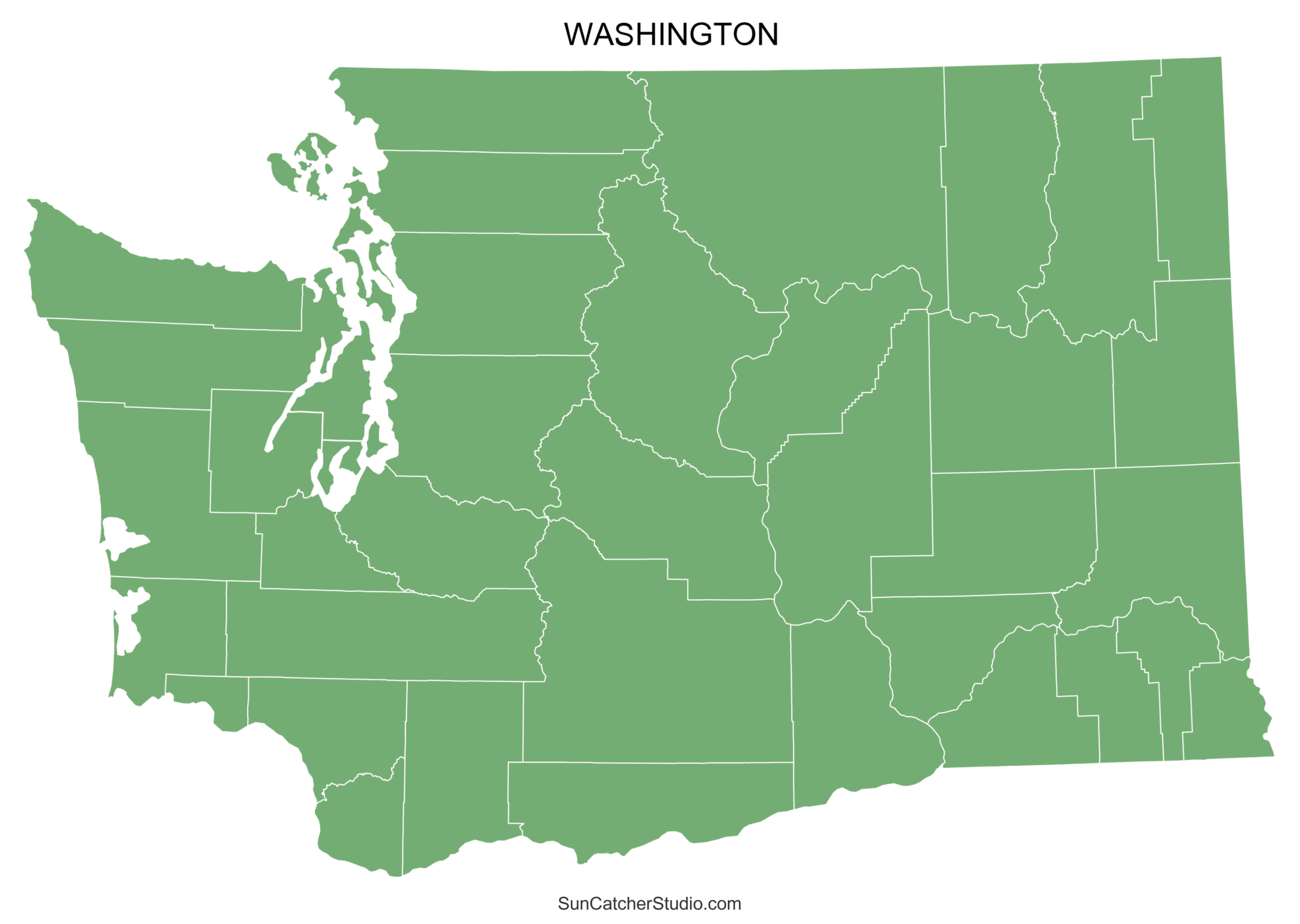 Washington State Map Printable For Preschoolers