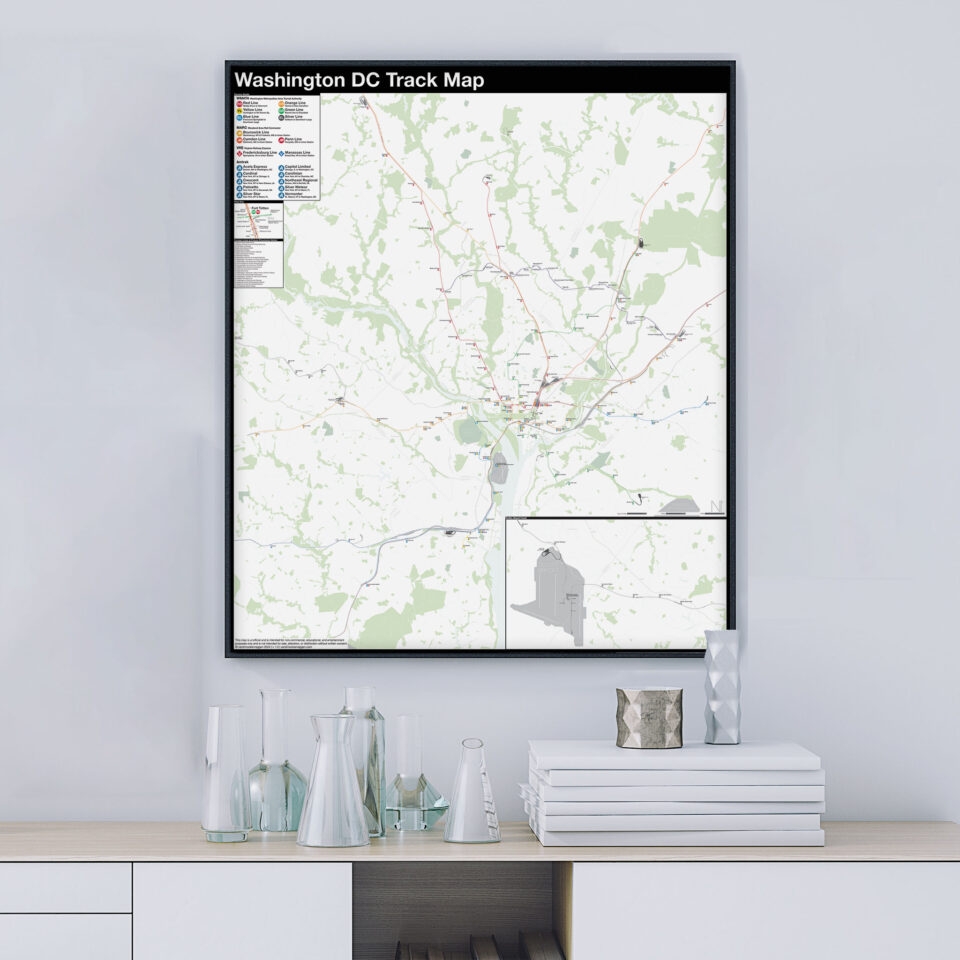 Washington DC Complete And Geographically Accurate Track Map Vanshnookenraggen