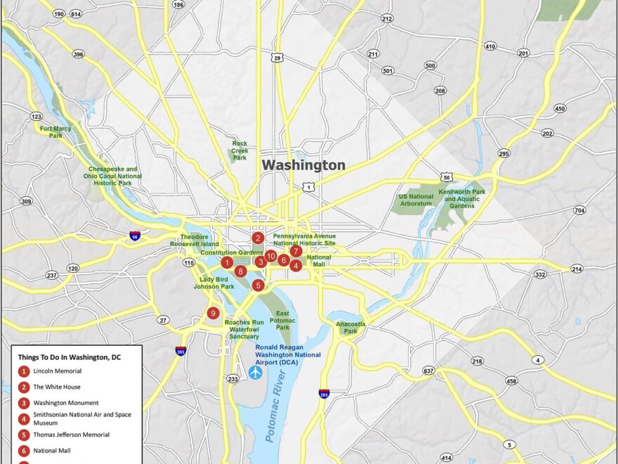 Washington DC Map District Of Columbia GIS Geography
