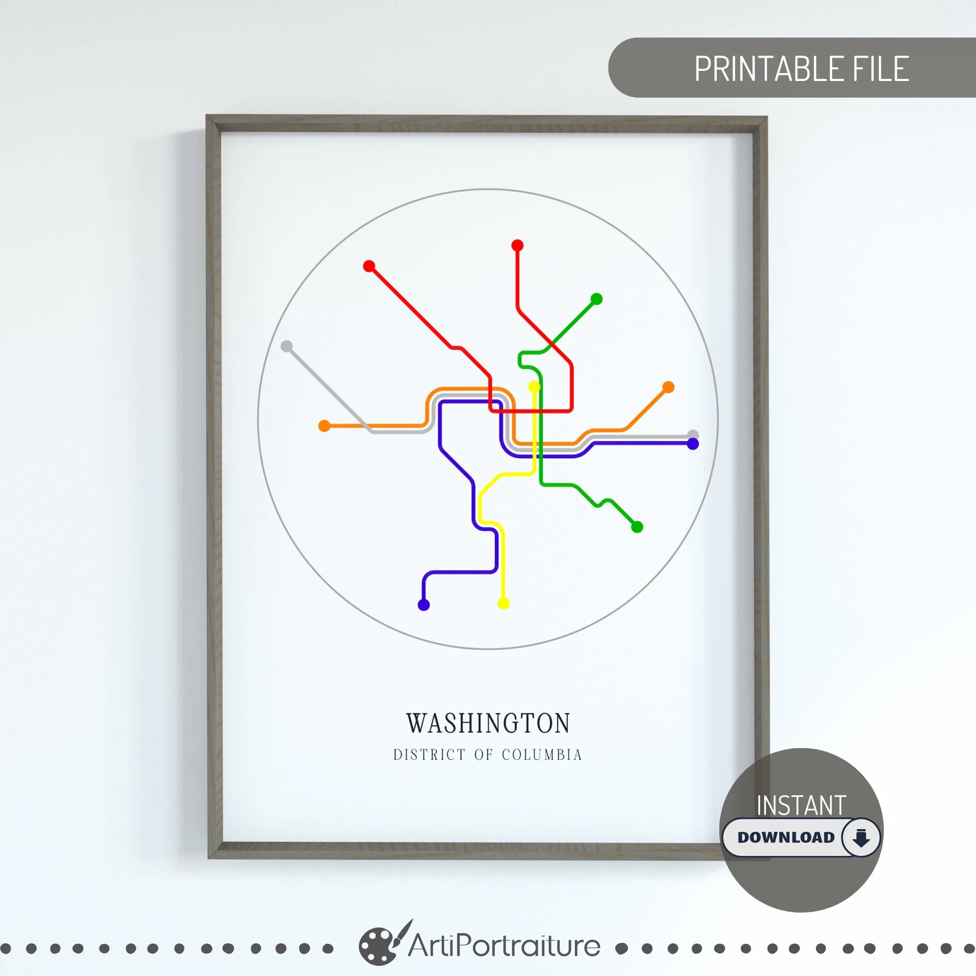Washington Dc Subway Map Printable
