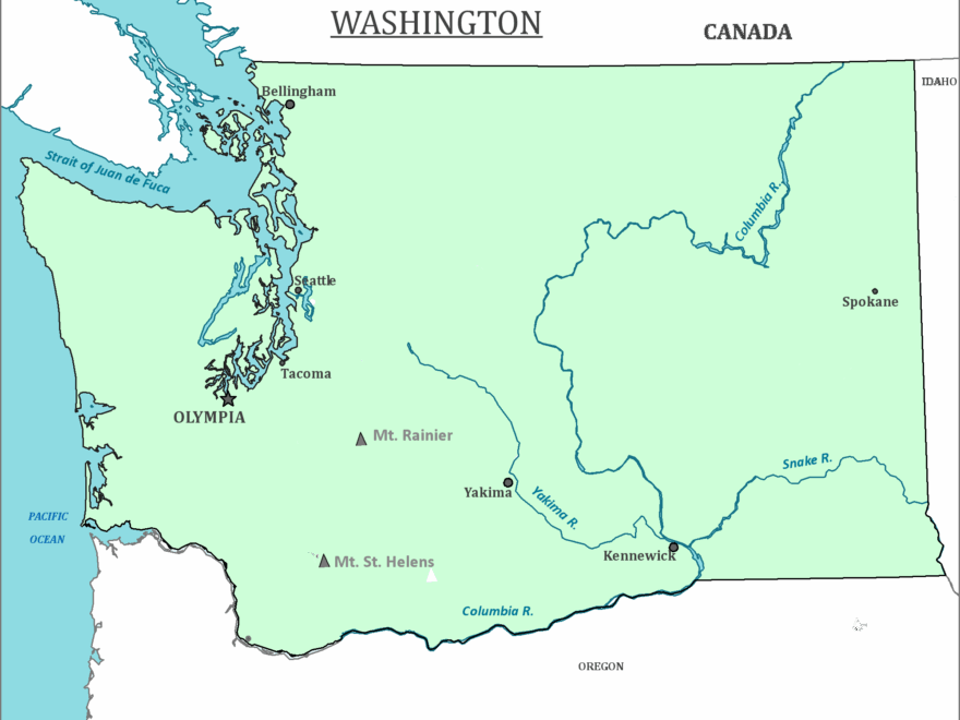 Washington State Map Map Of Washington And Information About The State