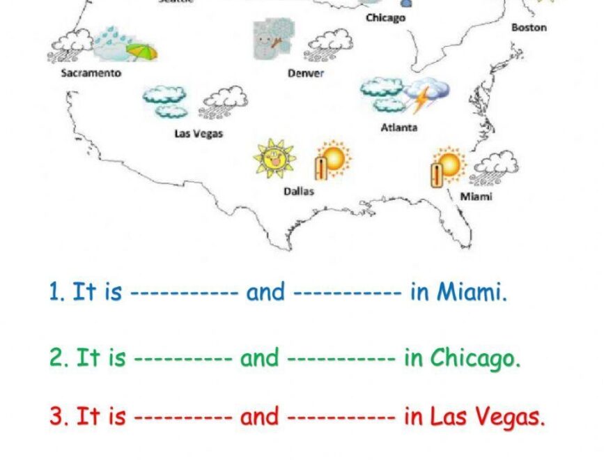 Weather Map Worksheet Live Worksheets Worksheets Library