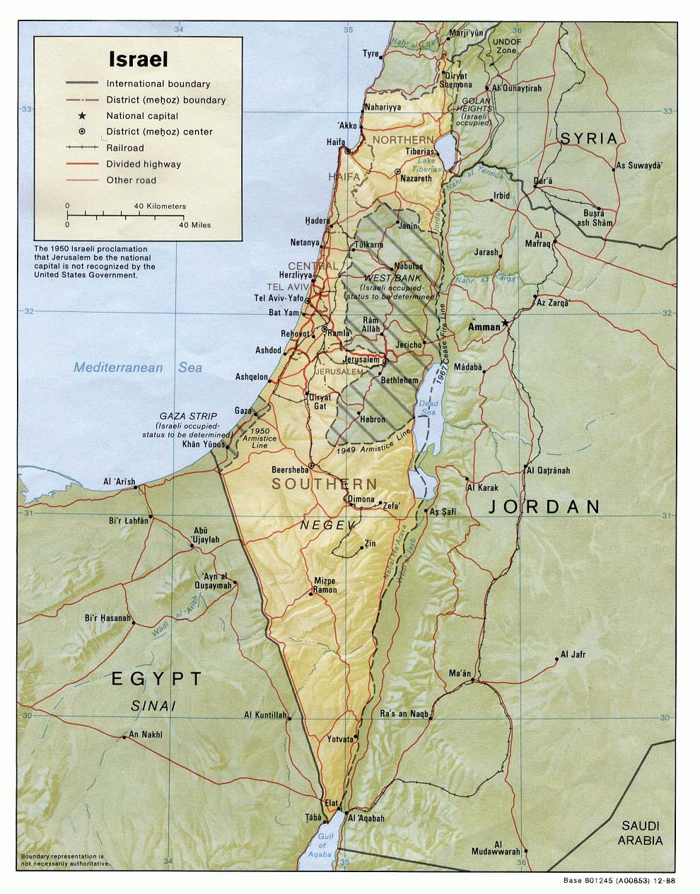 West Bank And Gaza Maps Perry Casta eda Map Collection UT Library Online