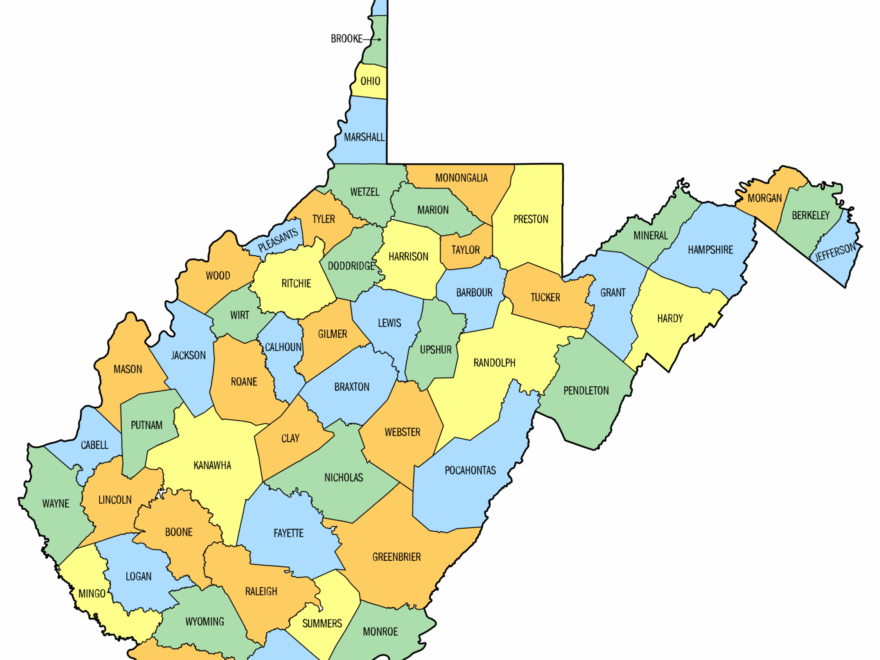 West Virginia County Map Printable State Map With County Lines Free Printables Monograms Design Tools Patterns DIY Projects