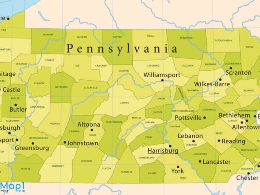 Where Is Pennsylvania On The Map