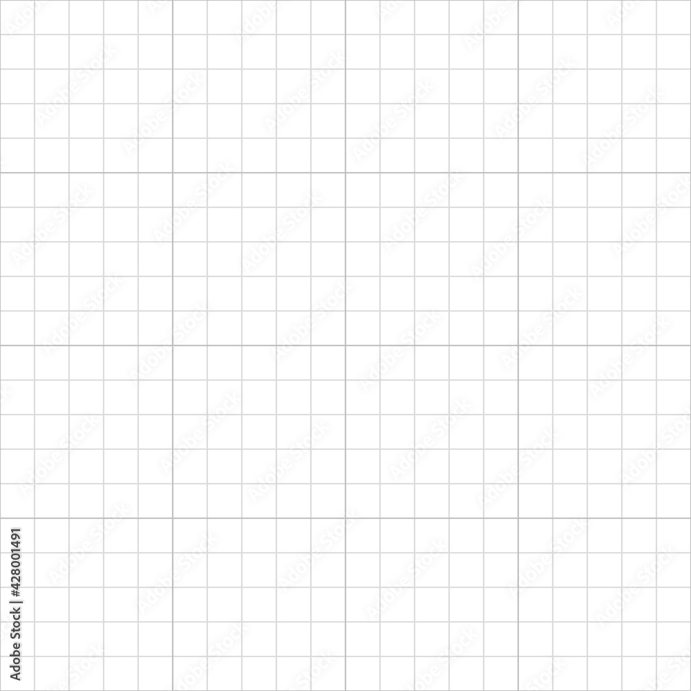 White Square Grid Background Notebook Paper Checkered Backdrop Of Map Grid Paper Long Banner Printable Geometric Design Elements Technical Architect Blank Graph Sketch Vector Illustration Stock Vector Adobe Stock
