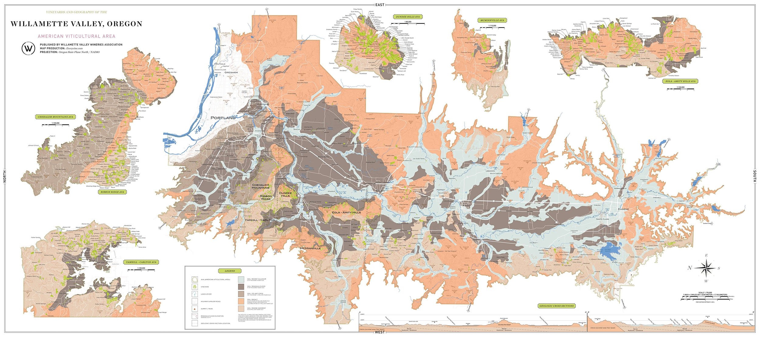 Printable Oregon Ava Map