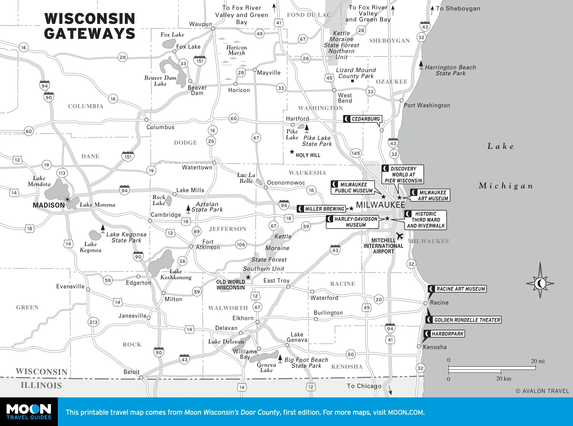 Wisconsin Moon Travel Guides