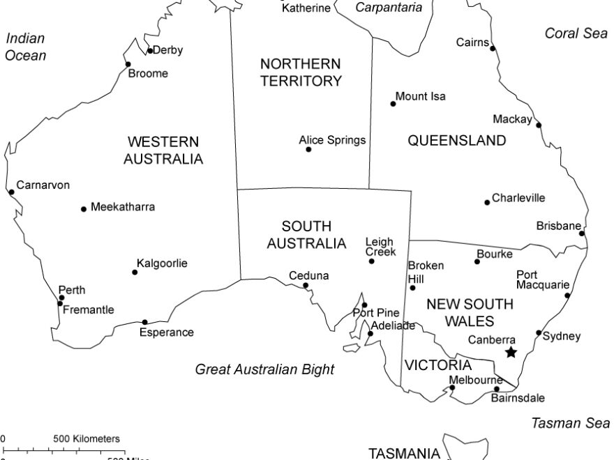 World Countries Australia Printable PDF Maps FreeUSandWorldMaps