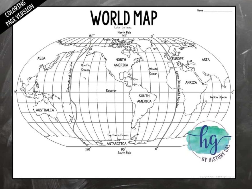 World Map Activity Print And Digital By History Gal