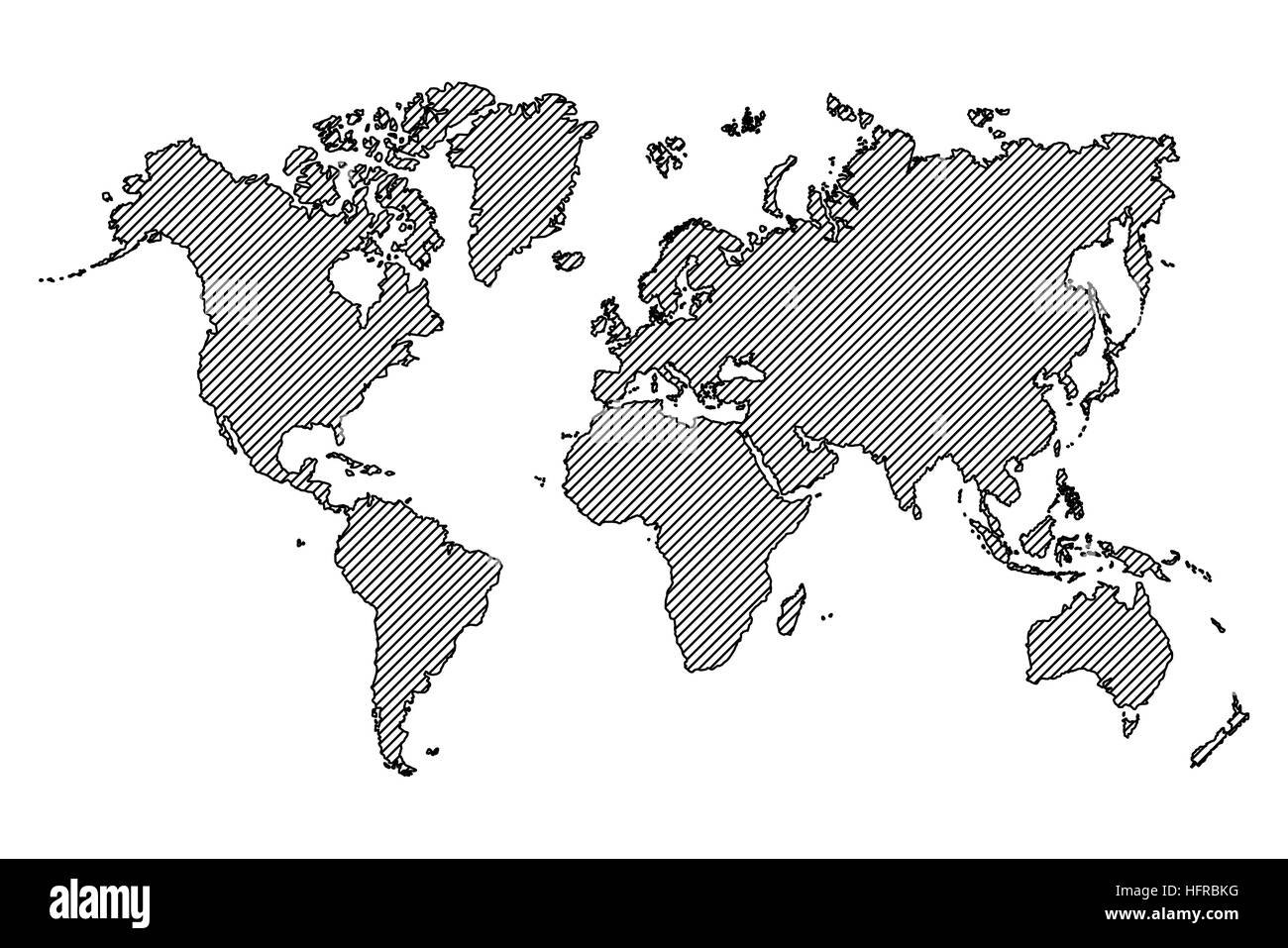 Simple World Map Printable
