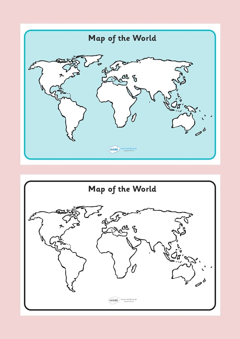 Map Template Eyfs Free Printable