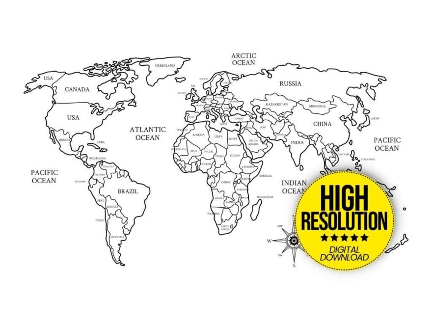 World Map To Print High Quality Maps FREE