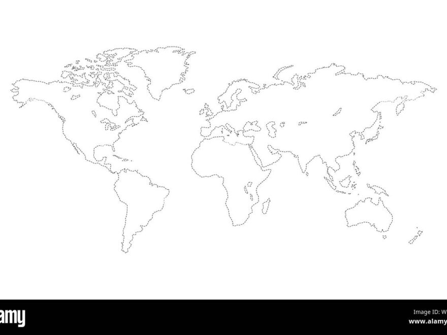 World Outline Map Hi res Stock Photography And Images Alamy