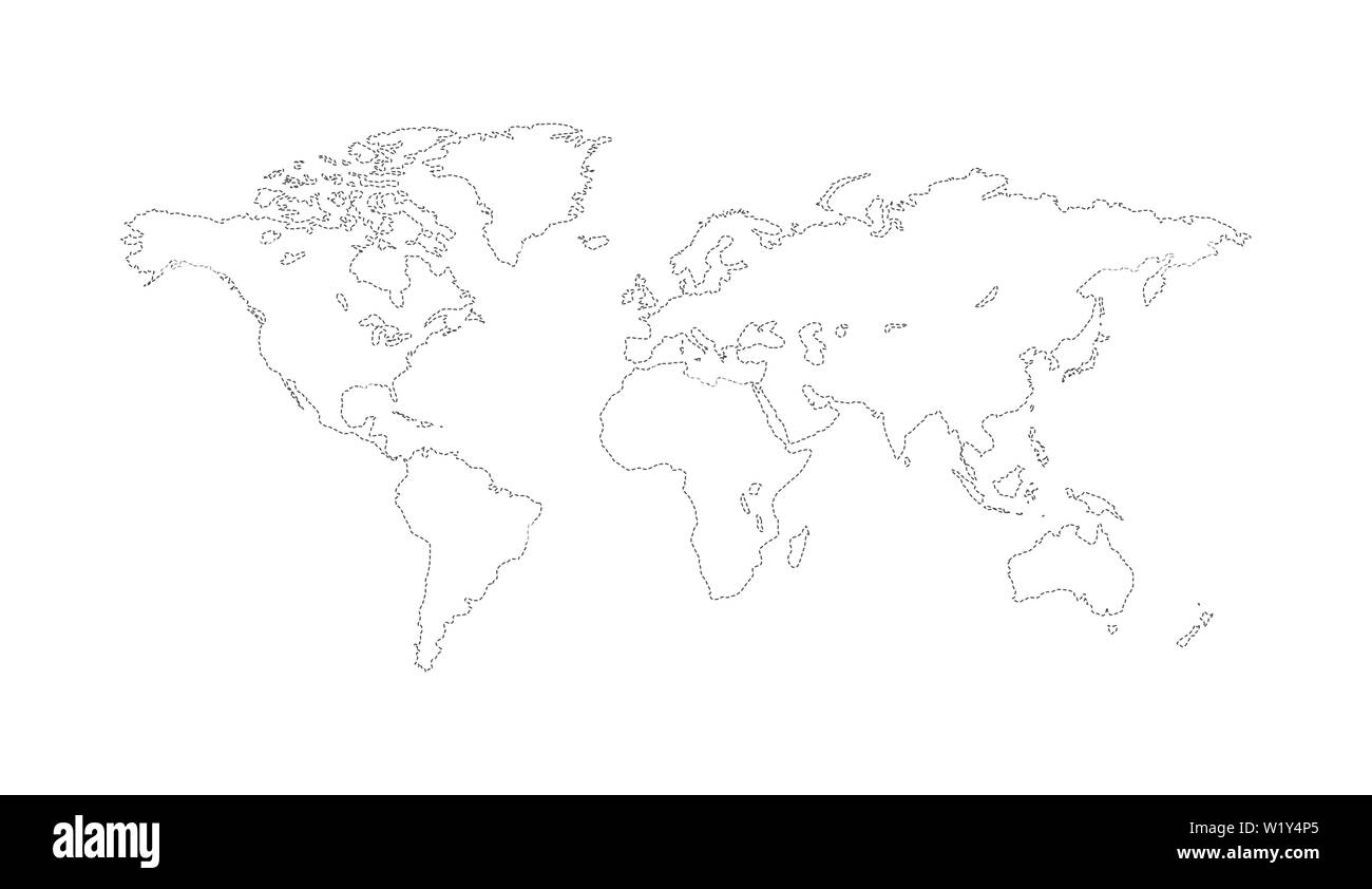 World Outline Map Hi res Stock Photography And Images Alamy