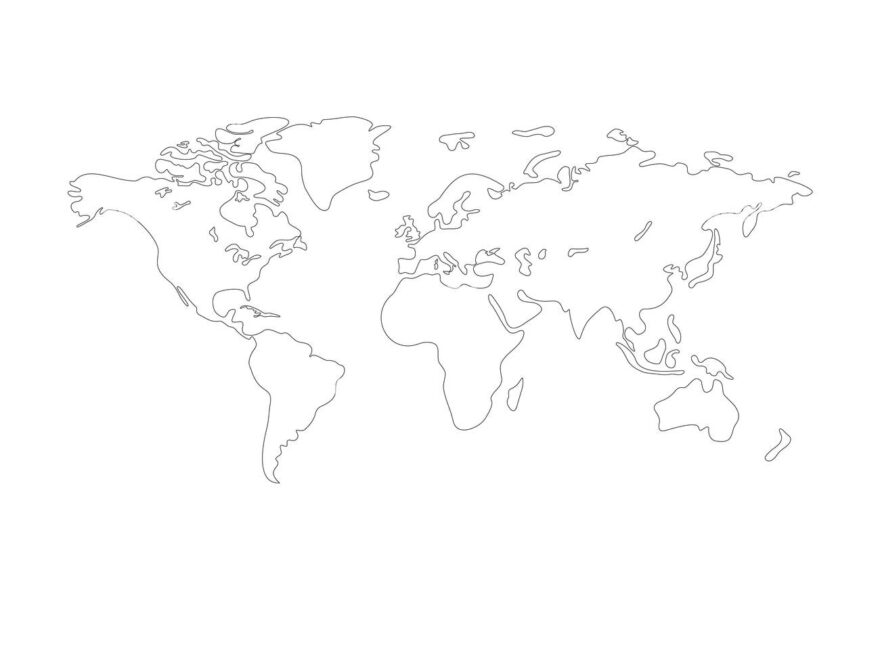 World Outline Map Hi res Stock Photography And Images Alamy