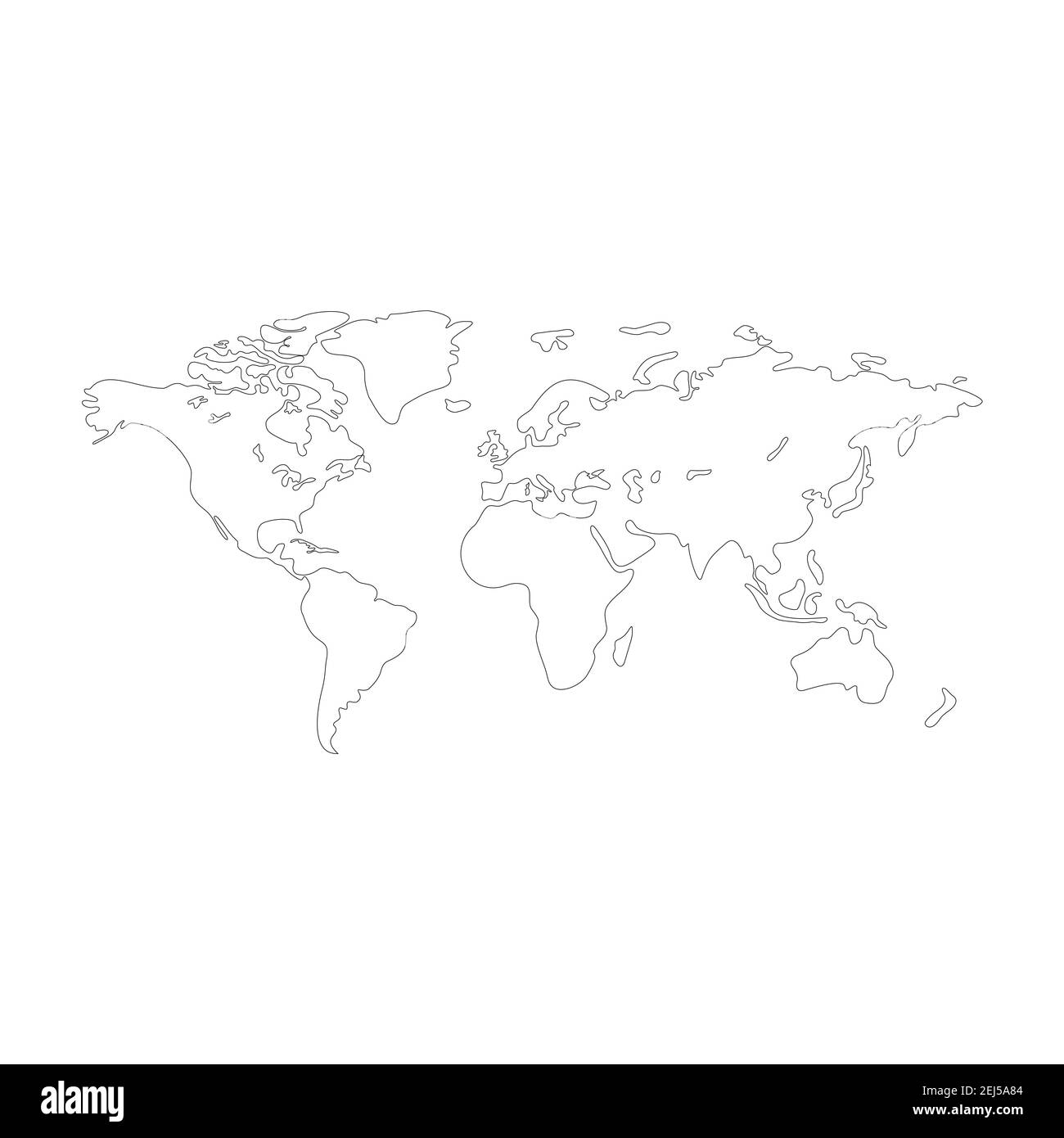 World Outline Map Hi res Stock Photography And Images Alamy