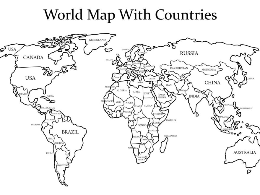 World Regional Printable Blank Royalty free Maps Worksheets Library