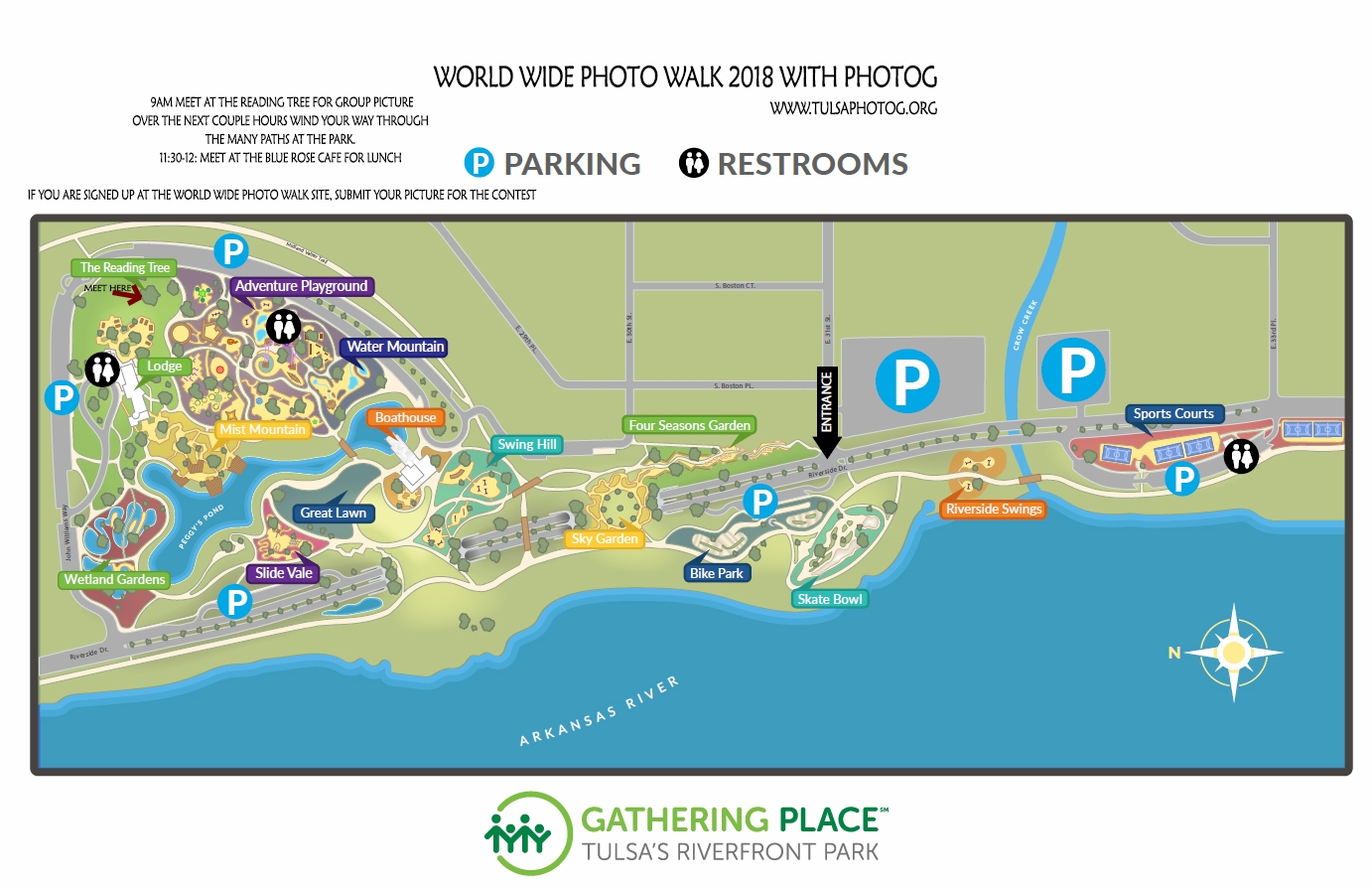 Printable Map Of Tulsa Ok Gathering Place