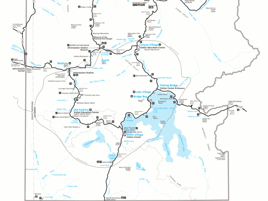 Yellowstone Maps NPMaps Free National Park Maps