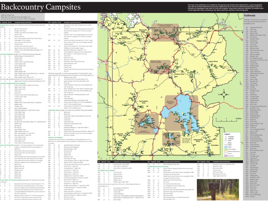 Yellowstone Maps NPMaps Free National Park Maps