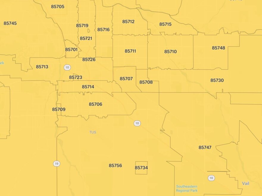 ZIP Codes In The City Of Tucson Arizona