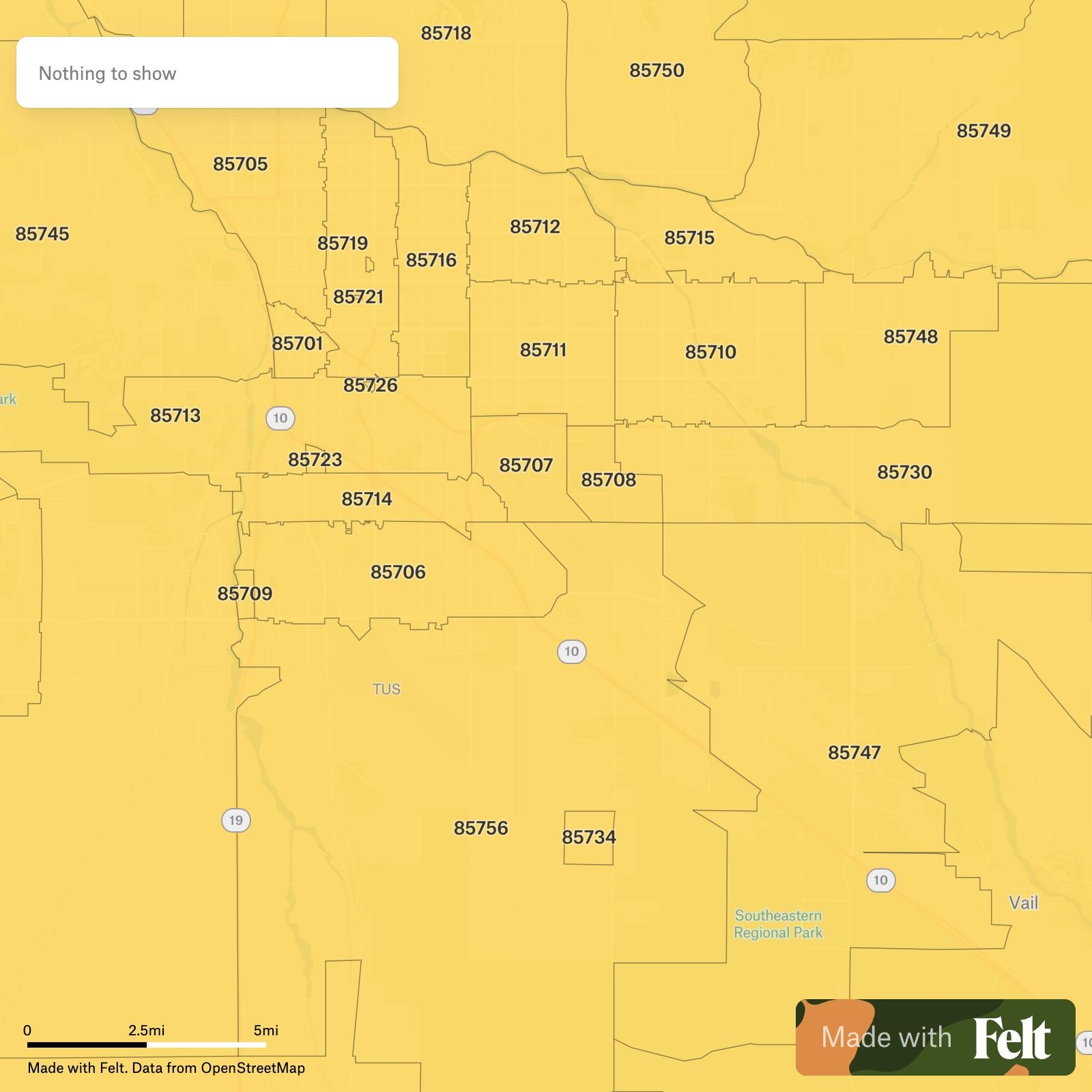 ZIP Codes In The City Of Tucson Arizona