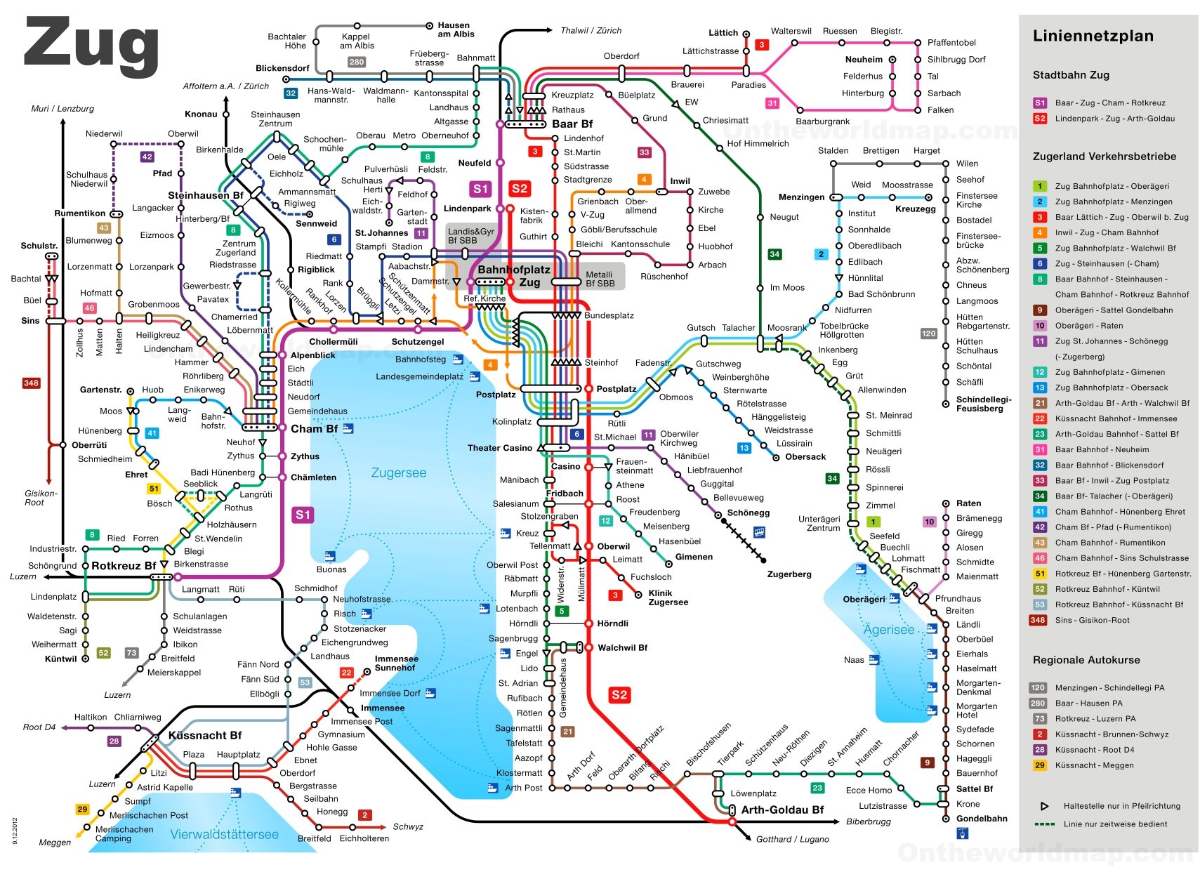 Switzerland Railway Map Printable